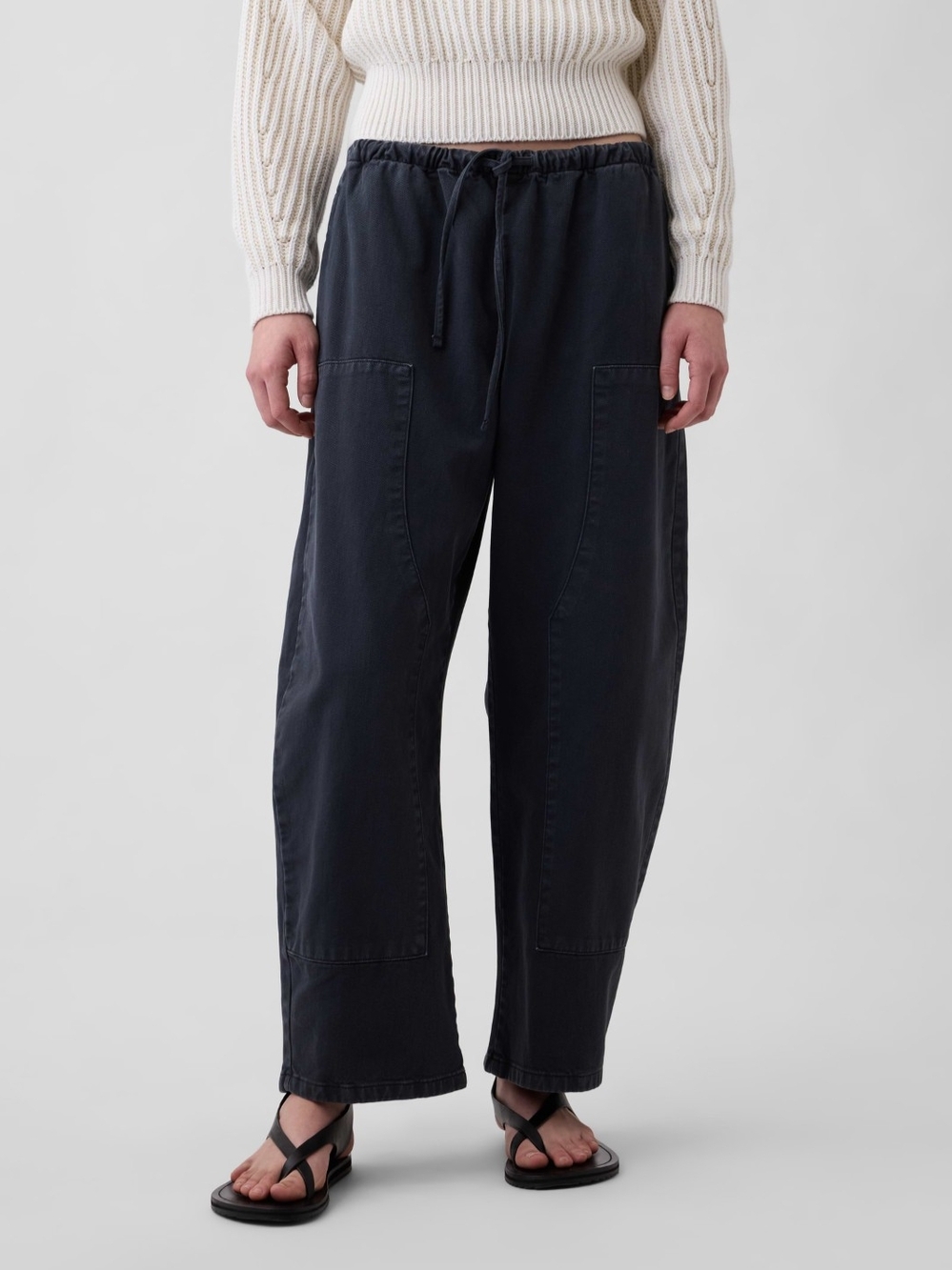 Gap Easy Double Knee Barrel Pants